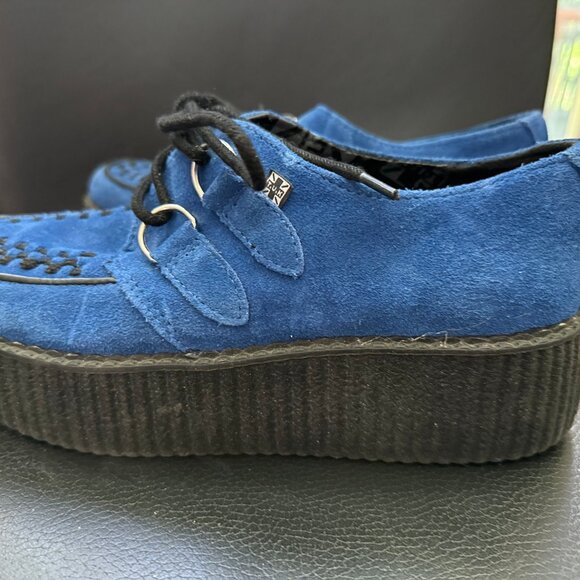 Blue T.U.K. Creepers size 7M/9W - Picture 2 of 6
